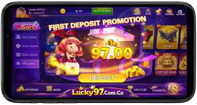 Lucky 97 Game First Deposit